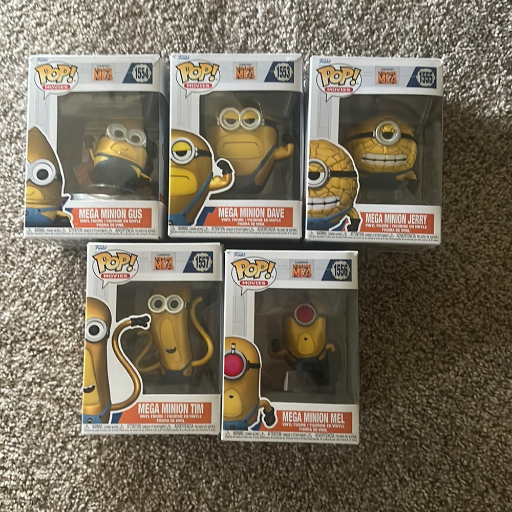 Minions - despicable me 4 bundle funko pops